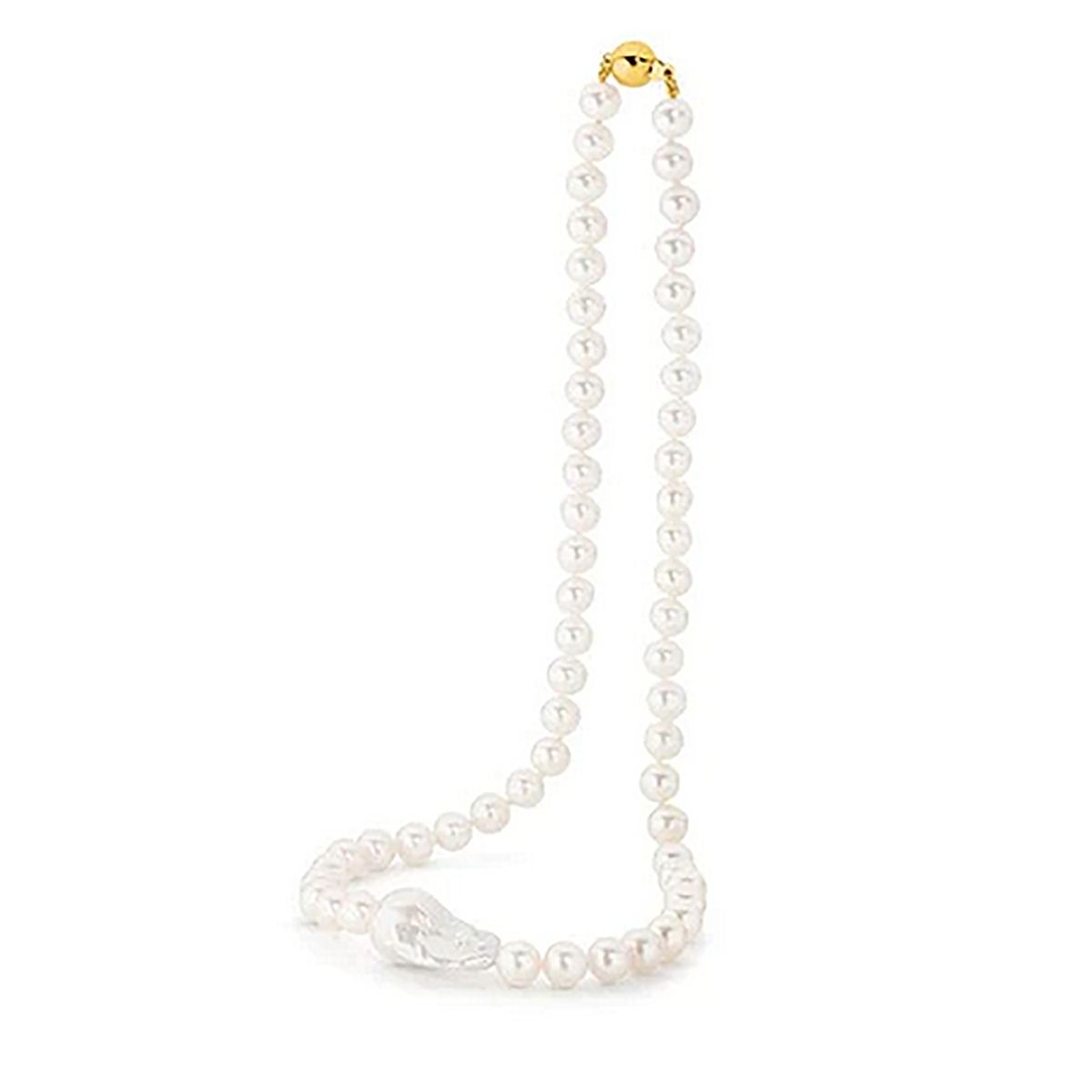 Gwendolyn Baroque Freshwater Pearl Necklace