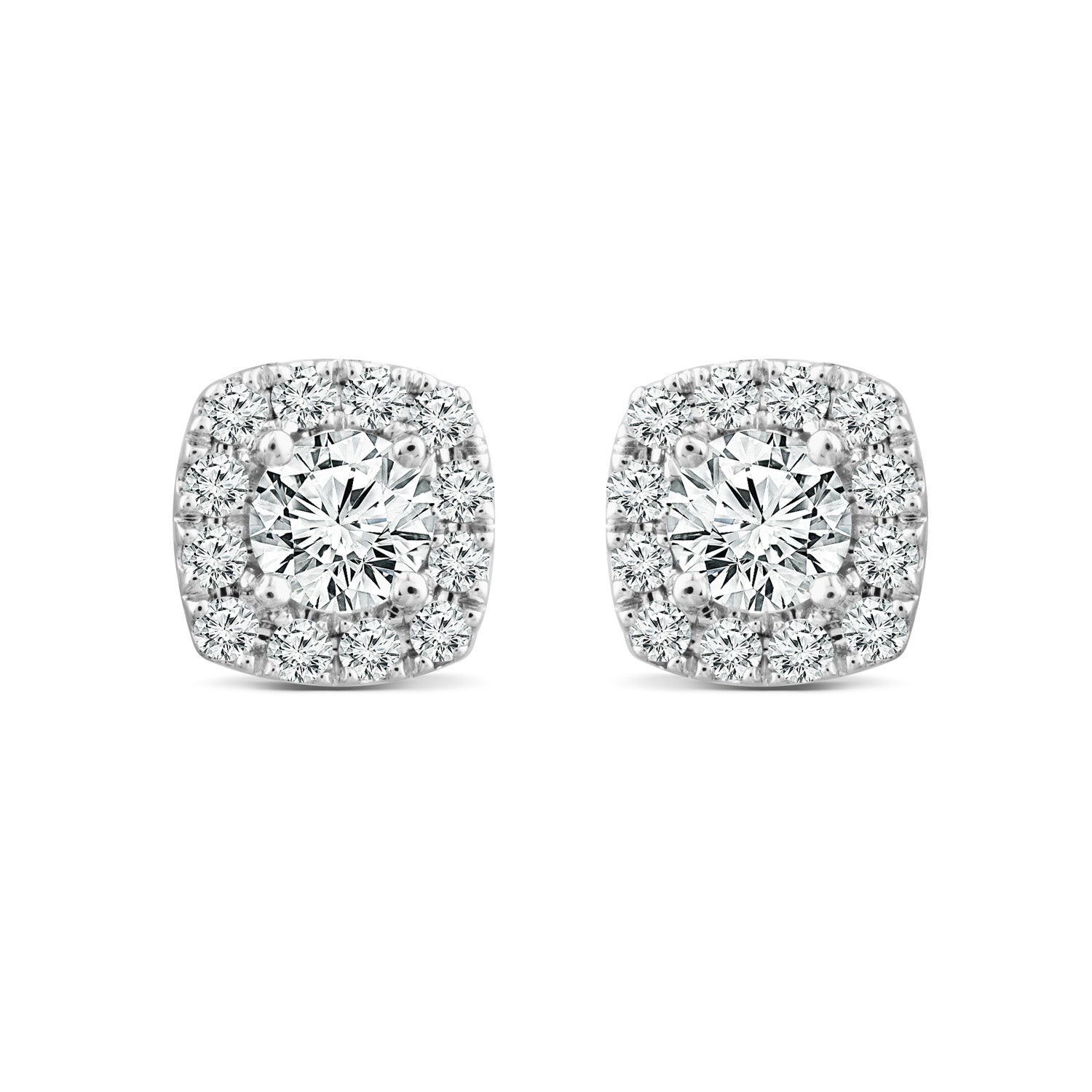 1.87ct Lab Grown Diamond Stud Earrings in 18ct White Gold