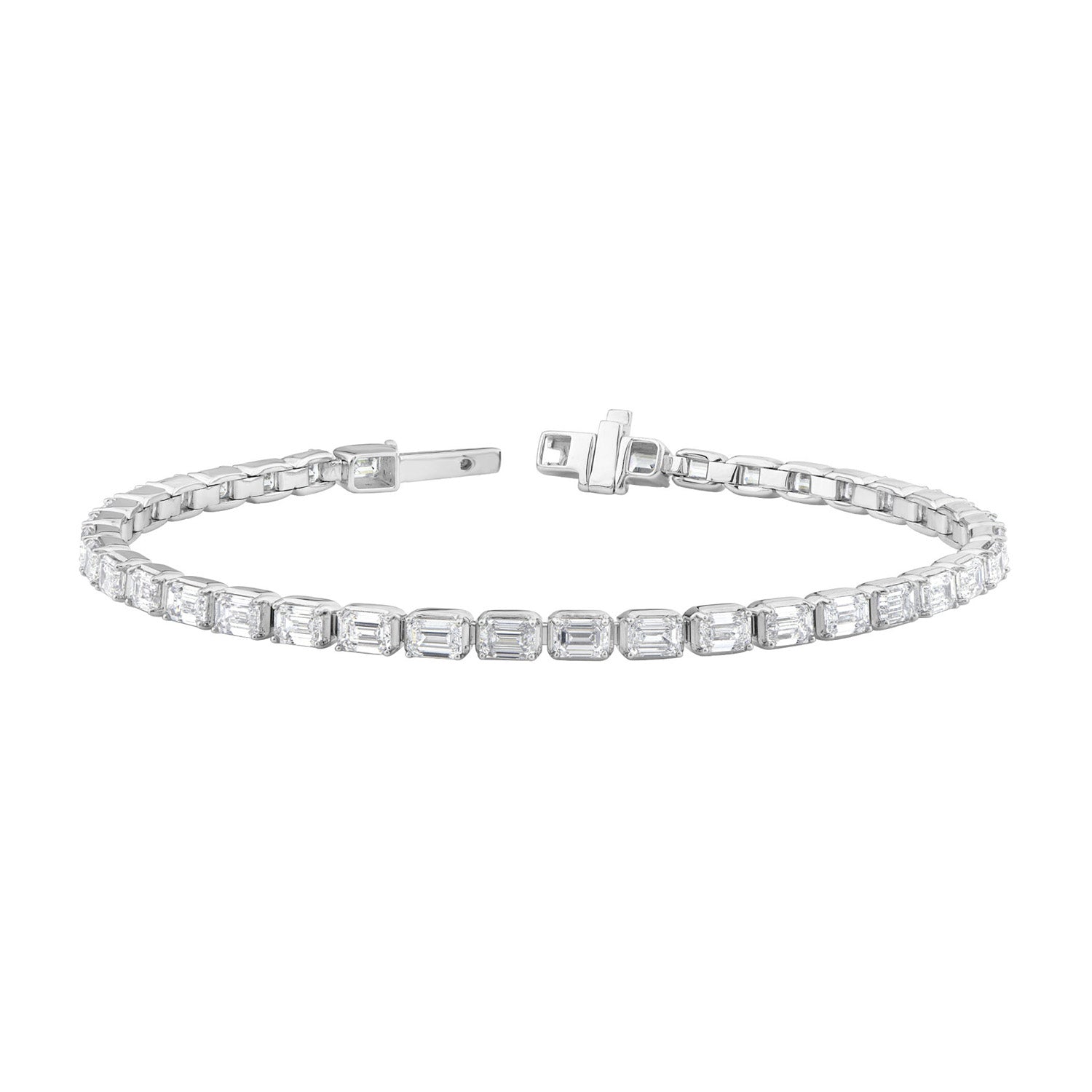 7.25ct Lab Grown Diamond Bracelet in 18ct White Gold