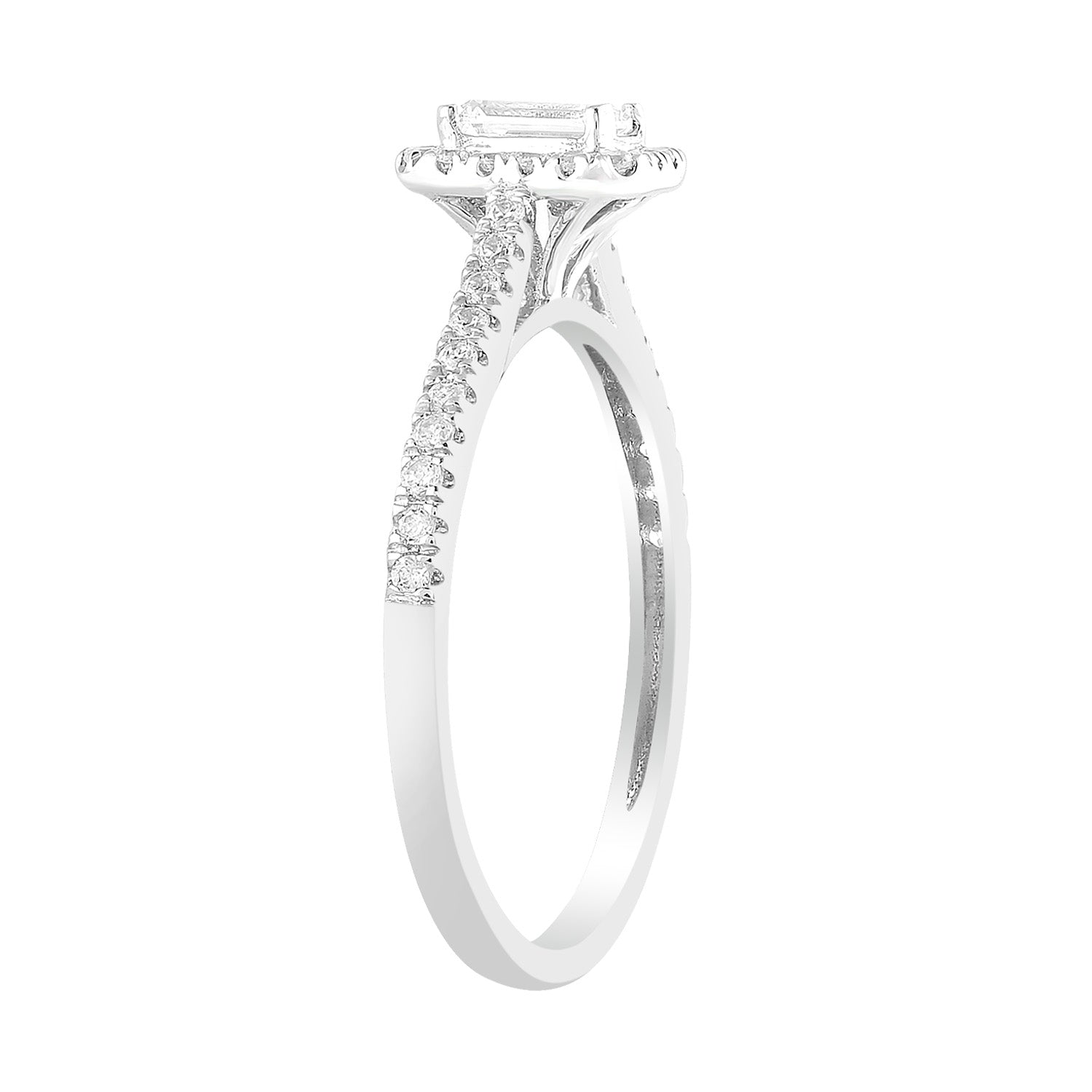 Diamond Ring with 0.50ct Diamonds in 9ct White Gold