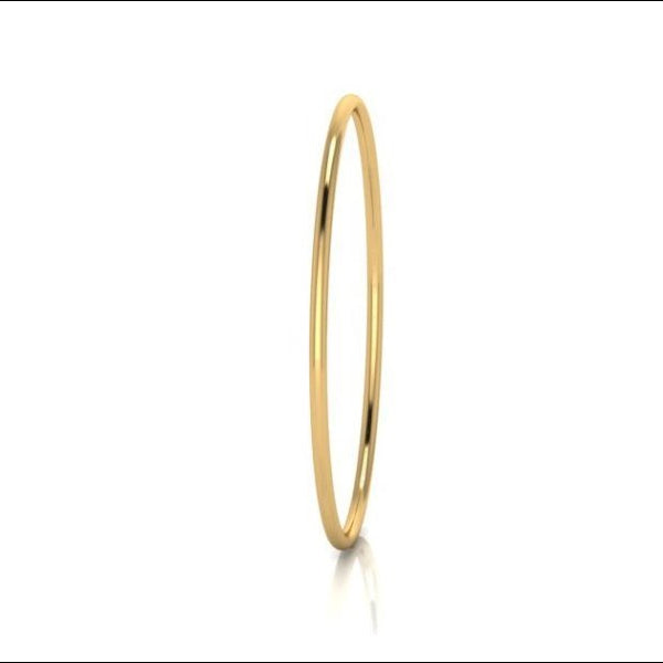 9ct Yellow Gold Solid Gold 2.5mm Bangle