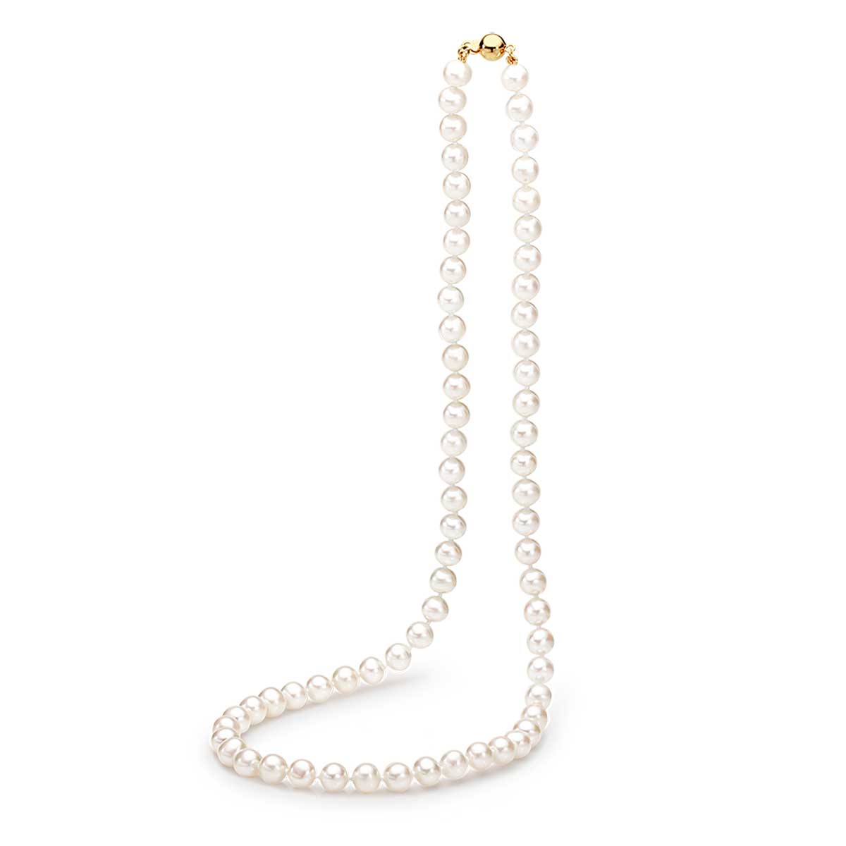 9ct Yellow Gold Freshwater Pearl Strand